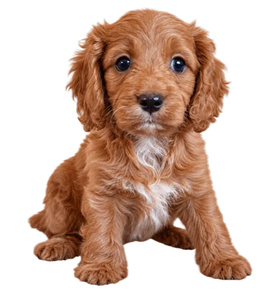 Kölyök Cavapoo, kan — példány fényképe.