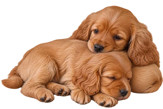 Puppy Engelse Cocker Spaniël, Goudkleurig — foto van het exemplaar.