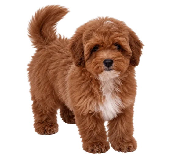 Puppy Toypoedel, teef, roșcat — foto van het exemplaar.