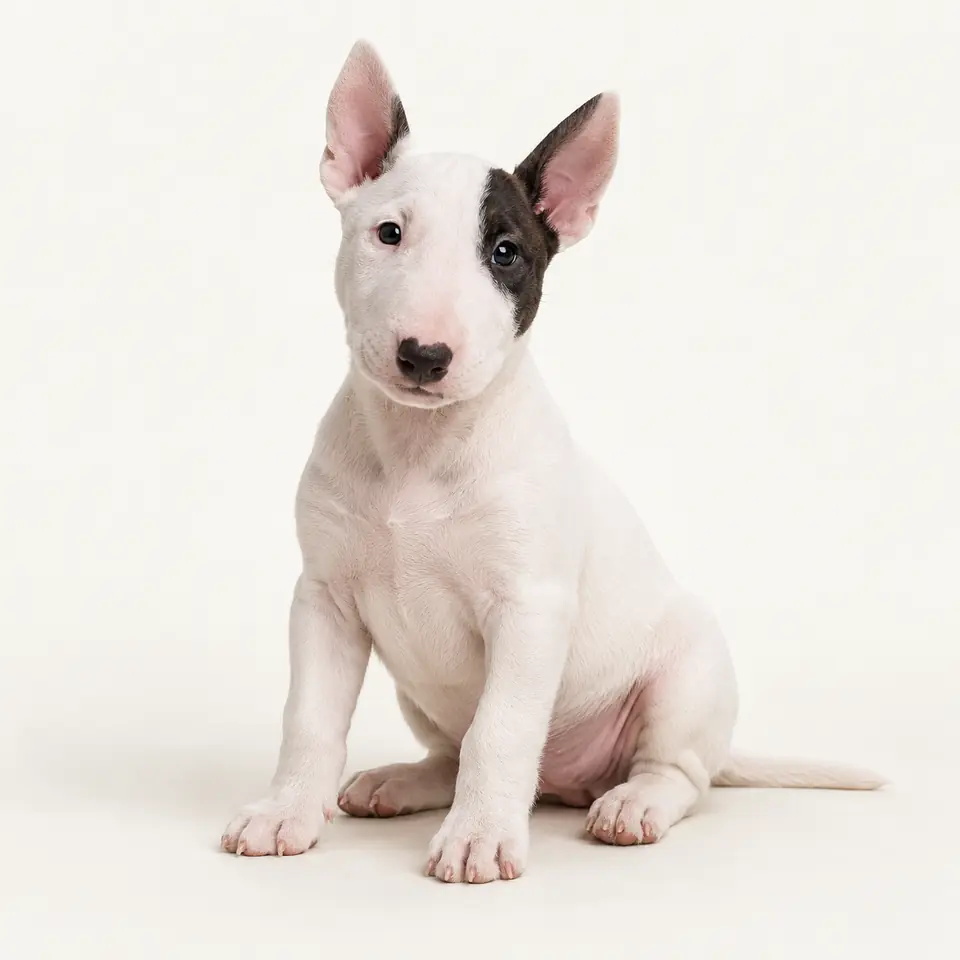 Pui Bull Terrier — imagine de prezentare.