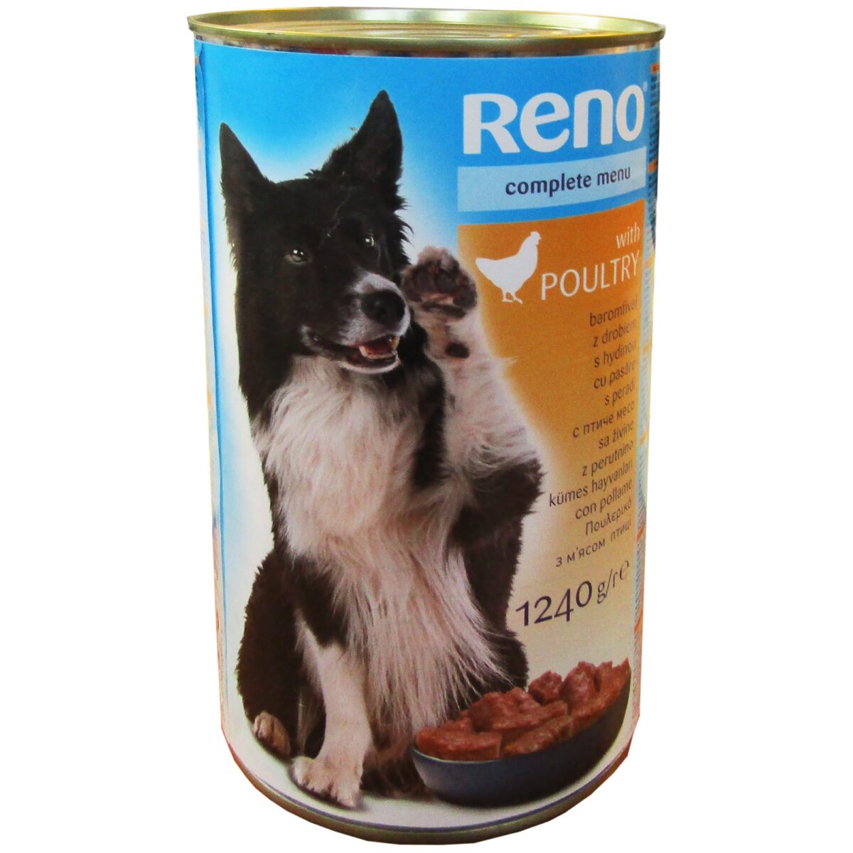 Hrana umeda caini Reno Conserva Reno Dog 1250 g Pasare 12/bax (R)